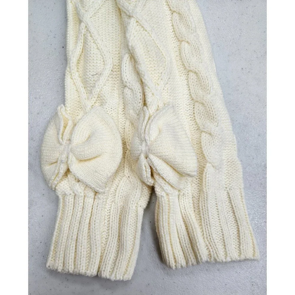 Women Long Socks Crochet Over Knit Winter Knee Leg Warmers Boot Cuff Toppers NEW